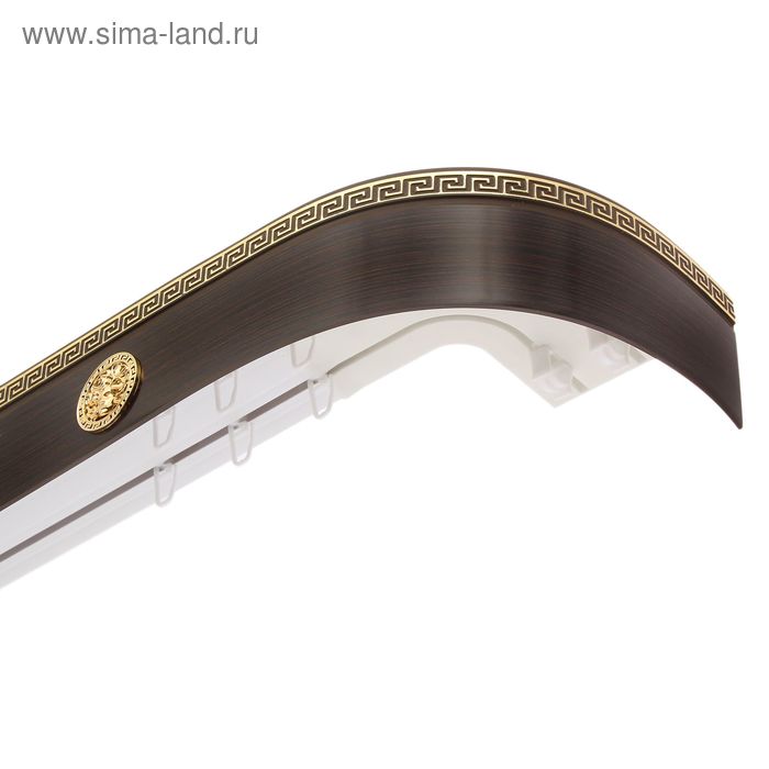 Карниз трёхрядный «Ультракомпакт. Медуза», 320 см, с декоративной планкой 7 см, цвет венге
Карниз трёхрядный «Ультракомпакт. Медуза», 320 см, с декоративной планкой 7 см, цвет венге
