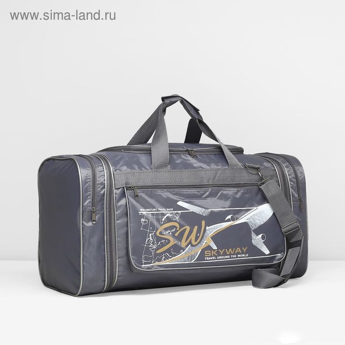 Сумка дорожная на молнии, с увеличением, 3 наружных кармана, длинный ремень, цвет серый
Сумка дорожная на молнии, с увеличением, 3 наружных кармана, длинный ремень, цвет серый