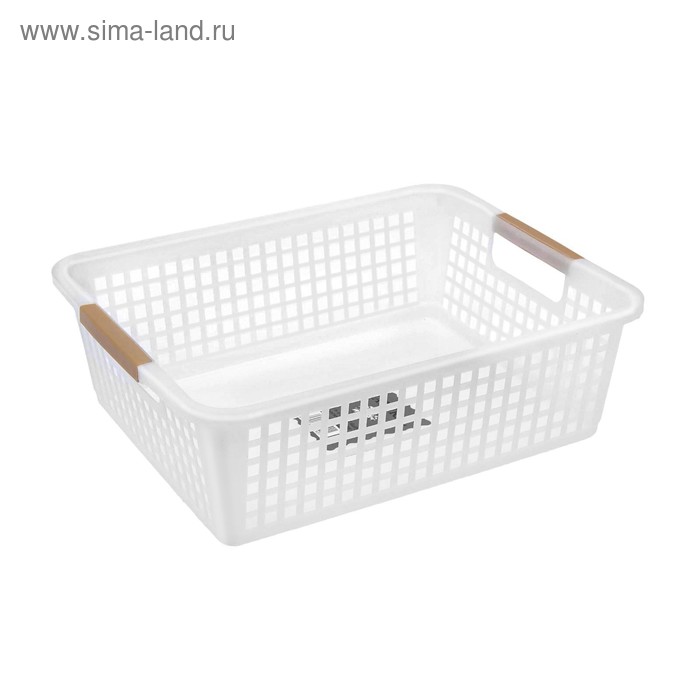 Корзина для хранения, 31×25×10 см, цвет белый
Корзина для хранения, 31×25×10 см, цвет белый