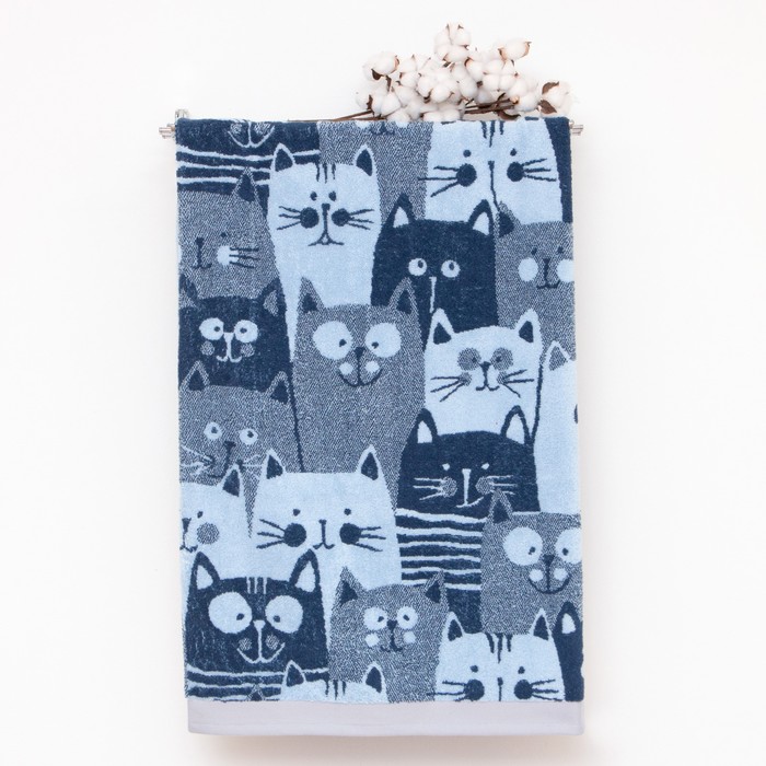 Полотенце новогоднее махровое «Miao» размер 70х130 см, 460г/м 
Полотенце новогоднее махровое «Miao» размер 70х130 см, 460г/м