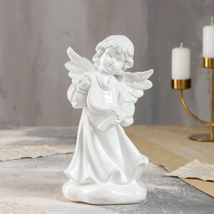 Статуэтка "Ангел писарь". белая, гипс, 23 см
Статуэтка "Ангел писарь". белая, гипс, 23 см
