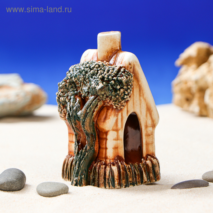 Декорация для аквариума "Хижина", 7 х 6 х 11 см, микс 
Декорация для аквариума "Хижина", 7 х 6 х 11 см, микс