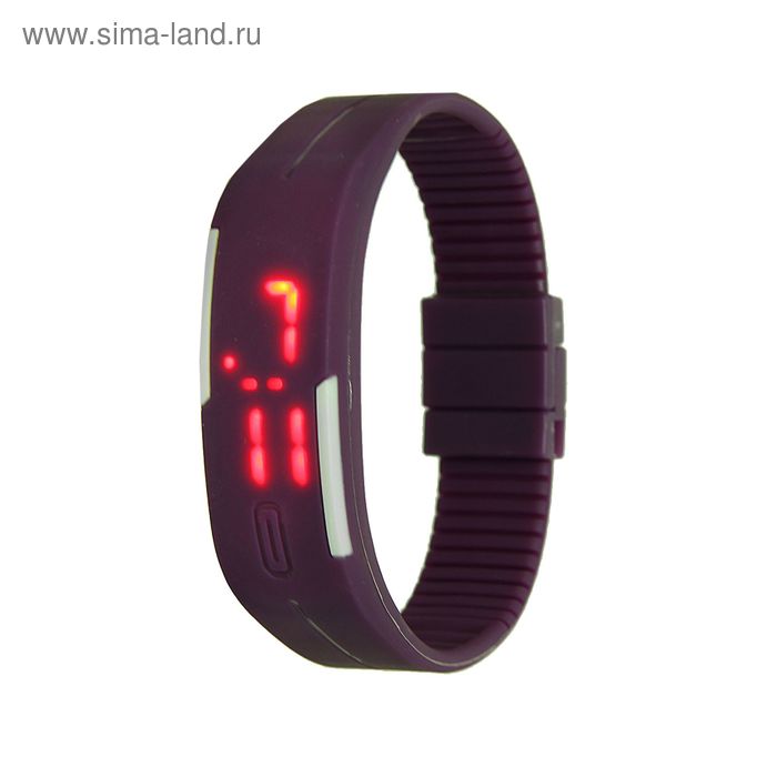 фото Часы наручные "скайер", электронные, фиолетовые, l=25 см