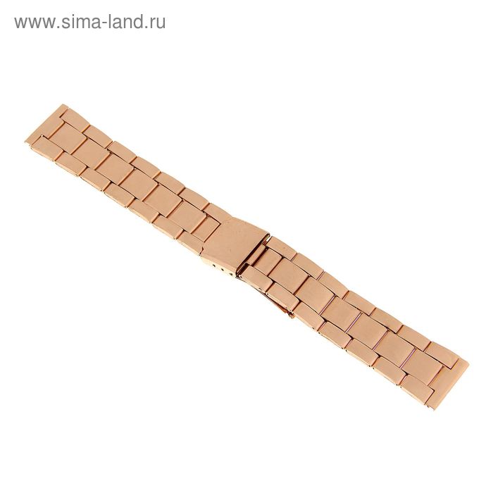 Ремешок для часов 20 мм, металл, медный, 16.5 см
Ремешок для часов 20 мм, металл, медный, 16.5 см