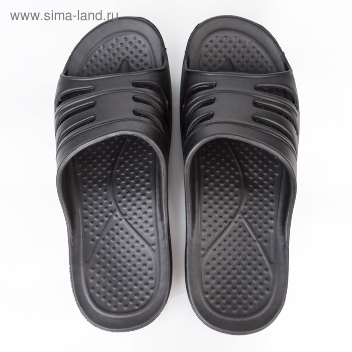 фото Сланцы мужские «тайм» цвет чёрный, размер 41-42 janette