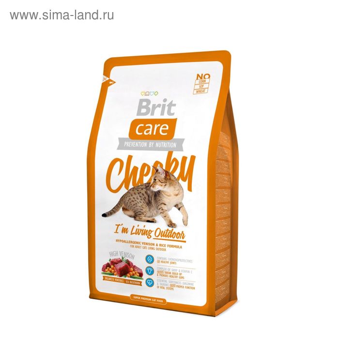 Сухой корм Brit Care Cat Cheeky Outdoor для активных кошек, 7 кг
Сухой корм Brit Care Cat Cheeky Outdoor для активных кошек, 7 кг