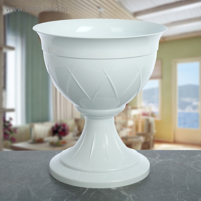 Вазон на ножке «Лилия», 6 л, цвет белый
Вазон на ножке «Лилия», 6 л, цвет белый