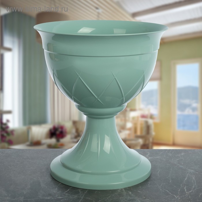 Вазон на ножке «Лилия», 9, цвет нефрит
Вазон на ножке «Лилия», 9, цвет нефрит