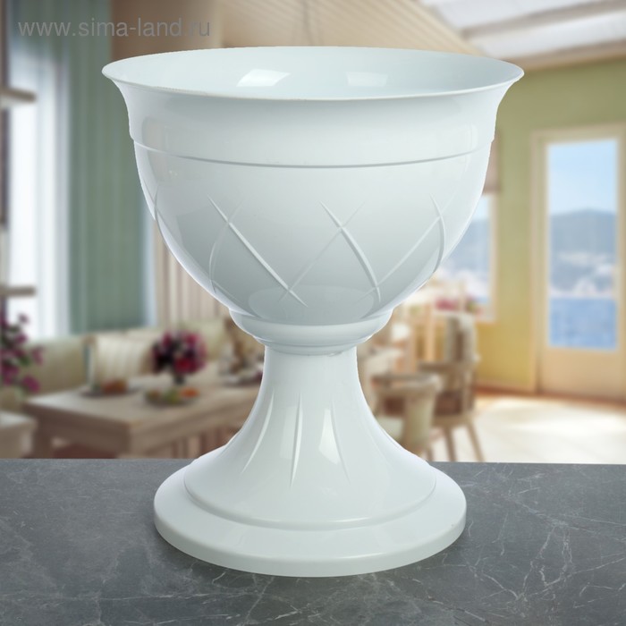 Вазон на ножке «Лилия», 14 л, цвет белый
Вазон на ножке «Лилия», 14 л, цвет белый