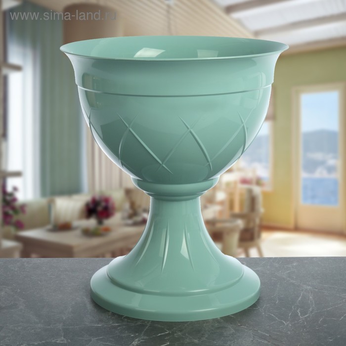 Вазон на ножке «Лилия», 14 л, цвет нефрит
Вазон на ножке «Лилия», 14 л, цвет нефрит