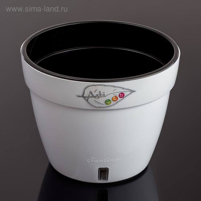 Кашпо с автополивом «Асти», 2,5 л, цвет белый
Кашпо с автополивом «Асти», 2,5 л, цвет белый
