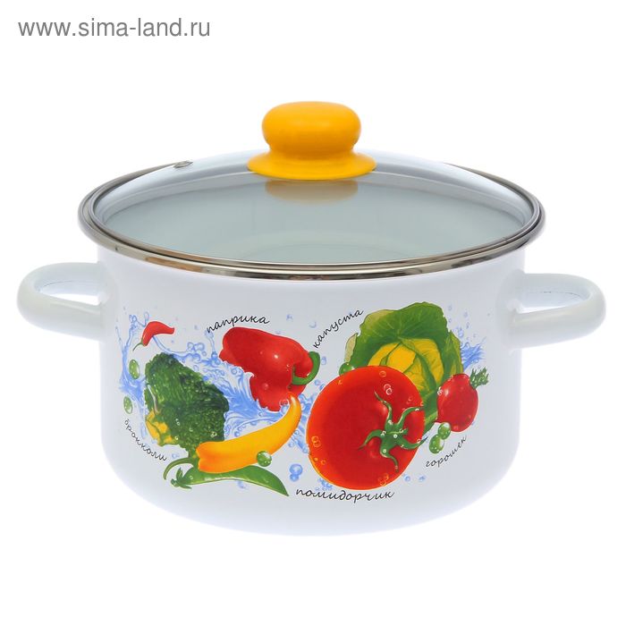 Кастрюля «Овощной фреш», 4 л, стеклянная крышка
Кастрюля «Овощной фреш», 4 л, стеклянная крышка