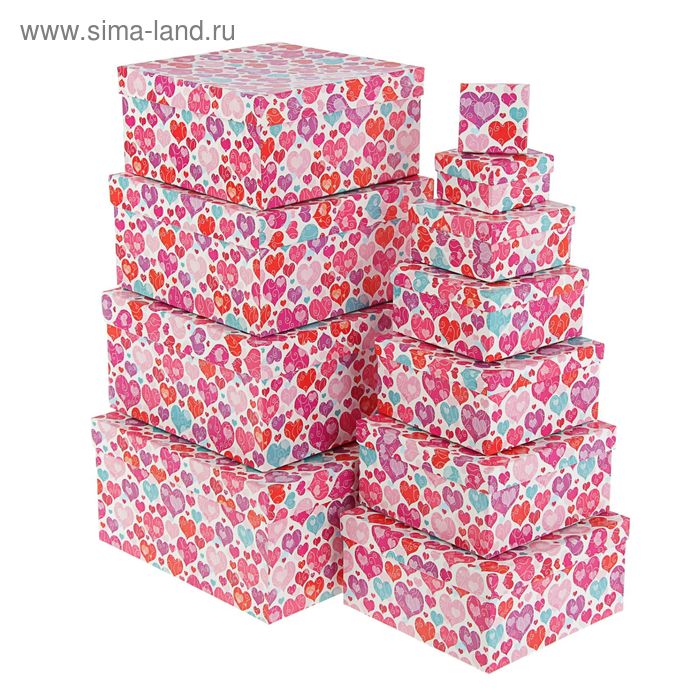 Набор коробок 11в1 "Отражения" 25,5 х 25,5 х 13 - 5,5 х 5,5 х 2,5 см
Набор коробок 11в1 "Отражения" 25,5 х 25,5 х 13 - 5,5 х 5,5 х 2,5 см