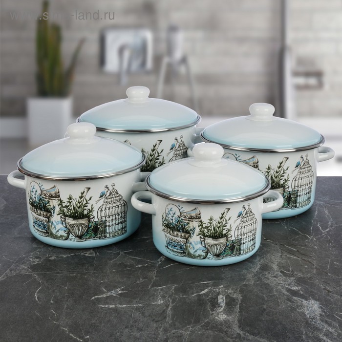 Набор кастрюль «Прованс» 4 шт: 2 л, 3 л, 4 л, 5,5 л
Набор кастрюль «Прованс» 4 шт: 2 л, 3 л, 4 л, 5,5 л