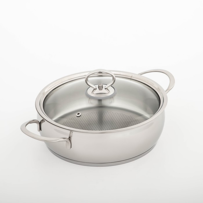 Кастрюля для тушения «Магнолия Классика», 3 л, d=24 см, капсульное дно, стеклянная крышка
Кастрюля для тушения «Магнолия Классика», 3 л, d=24 см, капсульное дно, стеклянная крышка