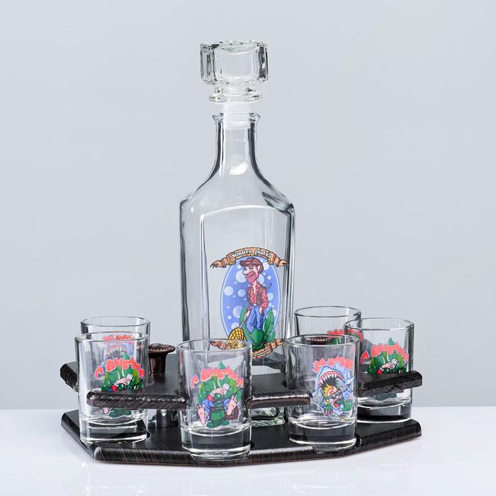 Мини-бар 7 предметов графин + стопки деколь "Рыбачок" 500/50 мл
Мини-бар 7 предметов графин + стопки деколь "Рыбачок" 500/50 мл