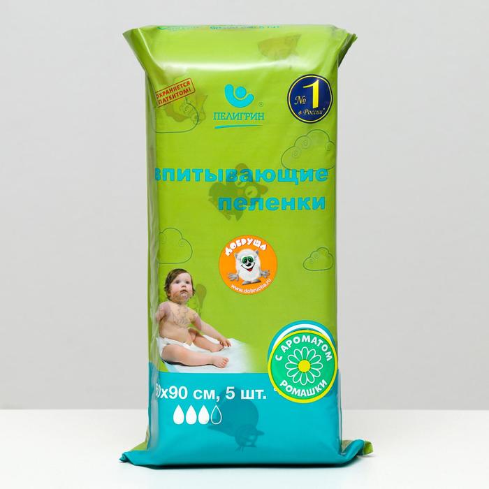 Пеленки впитывающие с экстрактом "Ромашка", одноразовые для детей, 60х90 см 5 шт
Пеленки впитывающие с экстрактом "Ромашка", одноразовые для детей, 60х90 см 5 шт