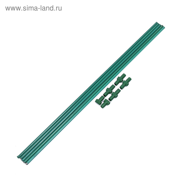 Комплект для сборки парника, 5 перекладин L = 0,9 м, d = 10 мм, (без дуг), «Эконом»
Комплект для сборки парника, 5 перекладин L = 0,9 м, d = 10 мм, (без дуг), «Эконом»