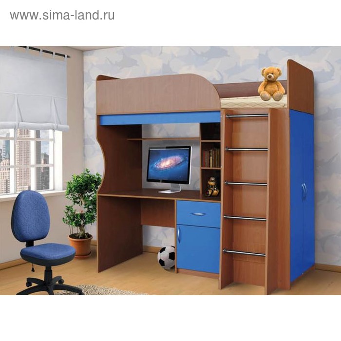 Стенка детская «Анюта 5», 1932×1102×1916 мм, цвет бук / синий
Стенка детская «Анюта 5», 1932×1102×1916 мм, цвет бук / синий