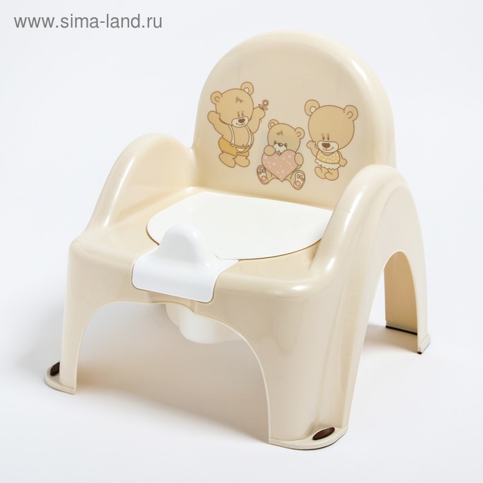 Горшок-стульчик «Мишки» с крышкой, антискользящий
Горшок-стульчик «Мишки» с крышкой, антискользящий