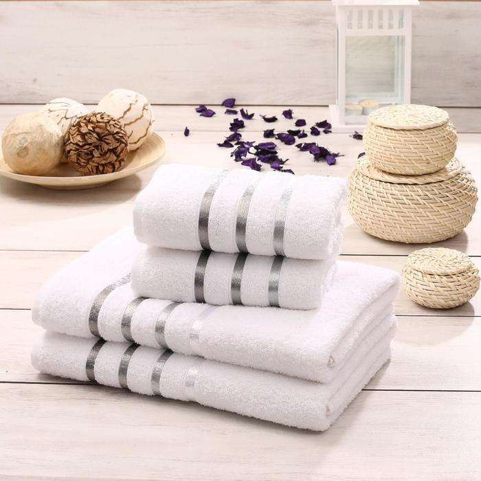 Комплект махровых полотенец Bale, размер 50 х 80 - 2 шт, 70 х 140 - 2 шт, белый
Комплект махровых полотенец Bale, размер 50 х 80 - 2 шт, 70 х 140 - 2 шт, белый