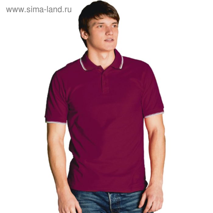 фото Рубашка мужская, размер 50, цвет винный stan