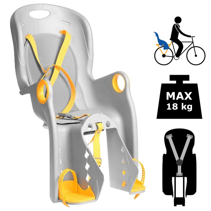 Велокресло заднее BQ-5B, крепление на багажник, цвет серый
Велокресло заднее BQ-5B, крепление на багажник, цвет серый