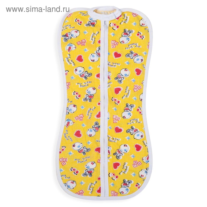 Пеленка-кокон на молнии, рост 50-62 см, кулирка, цвет жёлтый, МИКС
Пеленка-кокон на молнии, рост 50-62 см, кулирка, цвет жёлтый, МИКС