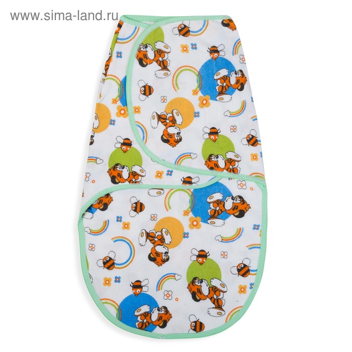 Пеленка-кокон на липучках, рост 50-62 см, фланель, цвет белый, принт микс 1177_М
Пеленка-кокон на липучках, рост 50-62 см, фланель, цвет белый, принт микс 1177_М