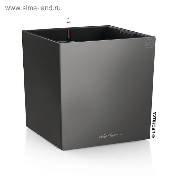 Кашпо с автополивом «Кьюб», цвет антрацит
Кашпо с автополивом «Кьюб», цвет антрацит