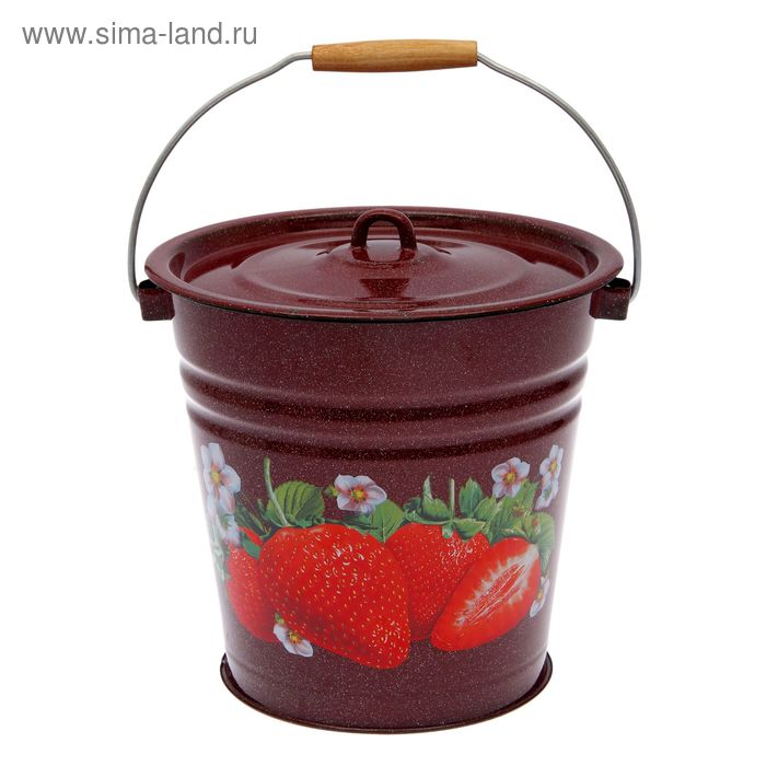 Ведро «Клубника садовая», 12 л, с крышкой
Ведро «Клубника садовая», 12 л, с крышкой