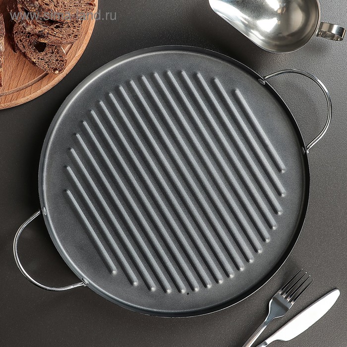 Форма для пиццы «Жаклин», d=30 см, антипригарное покрытие, цвет чёрный 
Форма для пиццы «Жаклин», d=30 см, антипригарное покрытие, цвет чёрный