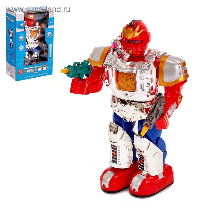 Робот «Уран-3000», световые эффекты, русская озвучка, работает от батареек
Робот «Уран-3000», световые эффекты, русская озвучка, работает от батареек