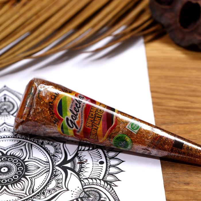 Хна для мехенди Голеча - золотой перламутр, 120 мл
Хна для мехенди Голеча - золотой перламутр, 120 мл