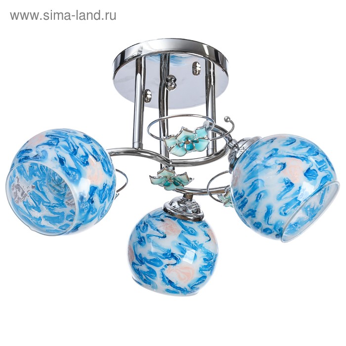 Люстра "Розарий" 3 лампы 40Вт E27 хром 43,5х43,5х26 см
Люстра "Розарий" 3 лампы 40Вт E27 хром 43,5х43,5х26 см