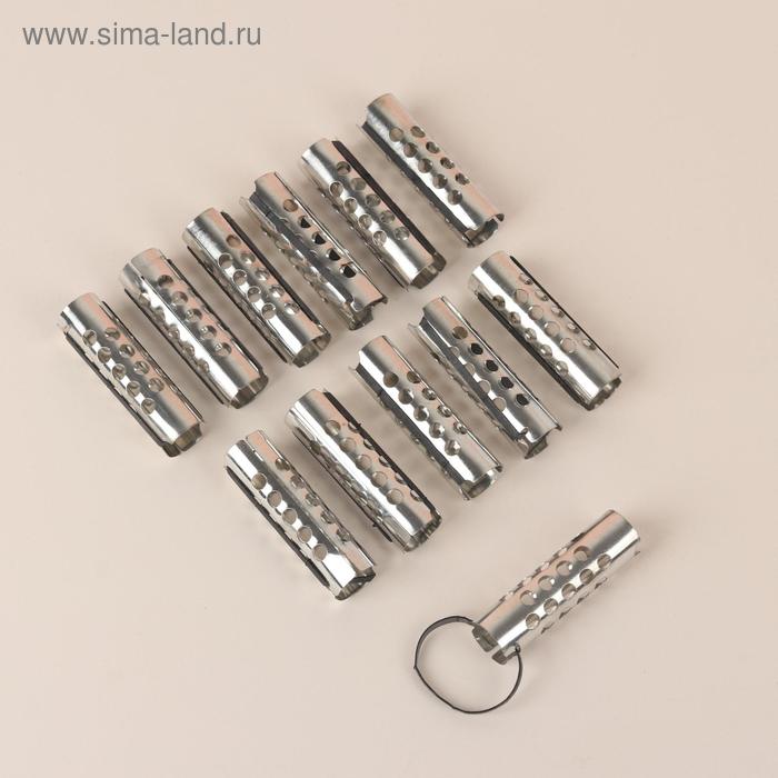 Бигуди на резинке, d = 1,8 см, 12 шт, цвет серебристый
Бигуди на резинке, d = 1,8 см, 12 шт, цвет серебристый