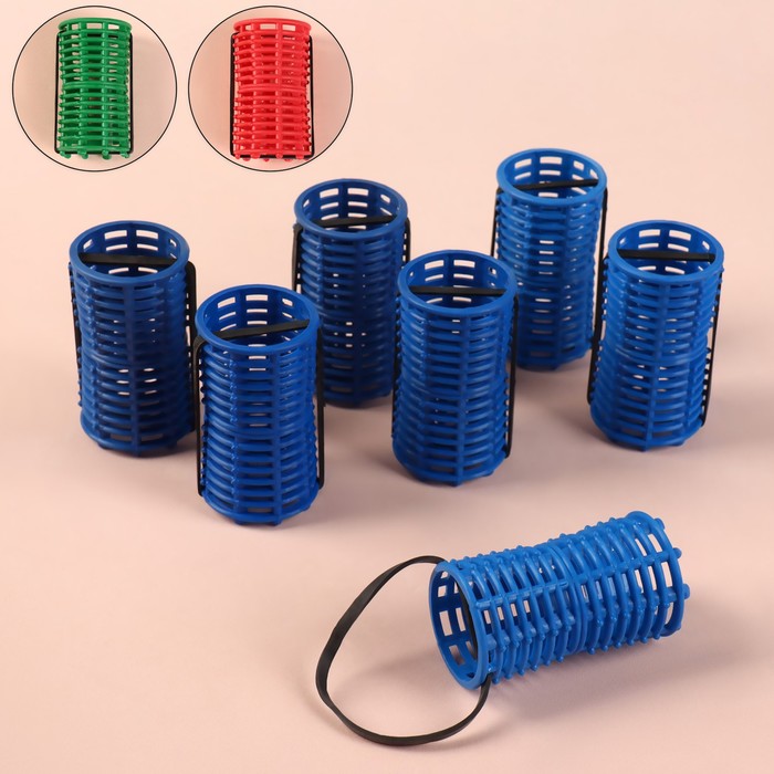 Бигуди на резинке, d = 3,5 см, 7 шт, цвет МИКС
Бигуди на резинке, d = 3,5 см, 7 шт, цвет МИКС