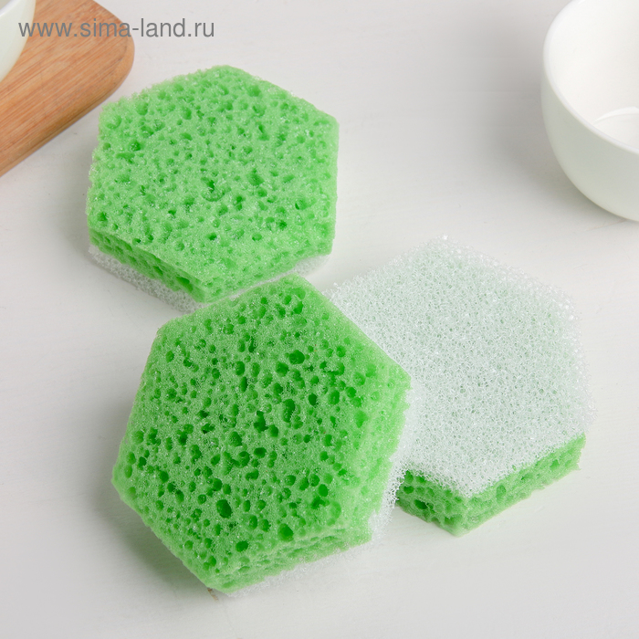 Набор губок кухонных, 9,5×8×3 см, 3 шт
Набор губок кухонных, 9,5×8×3 см, 3 шт