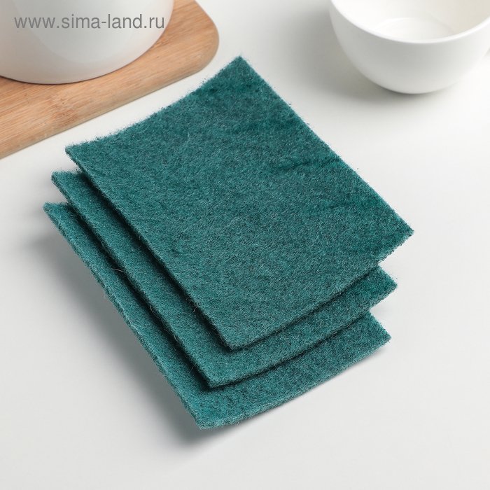 Набор губок-салфеток абразивных «Чистодел», 14×10×0,6 см, 3 шт
Набор губок-салфеток абразивных «Чистодел», 14×10×0,6 см, 3 шт