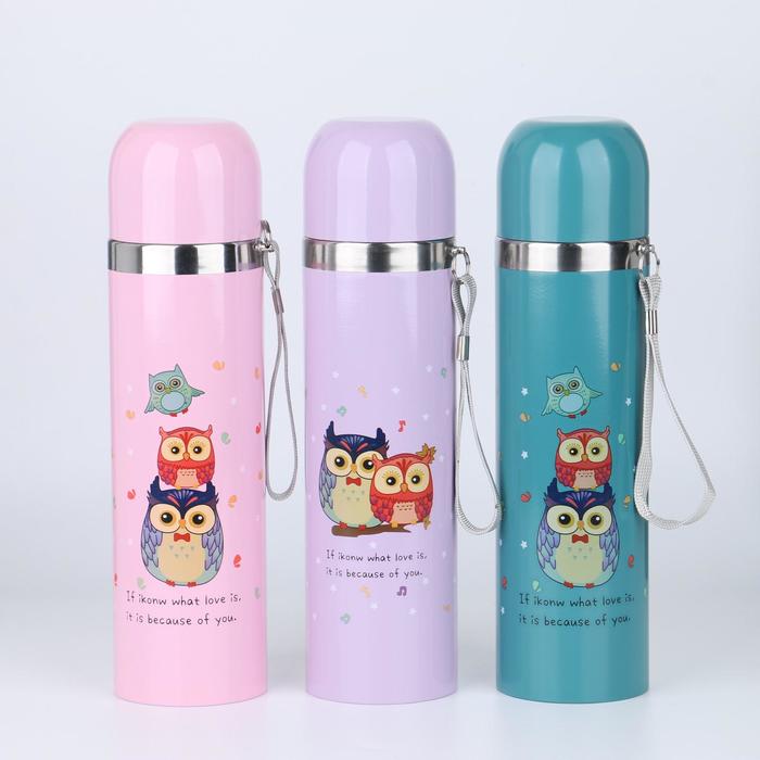 Термос "Мастер К. Совушки", 500 мл, сохраняет тепло 10 ч, 7 х 24.5 см, микс
Термос "Мастер К. Совушки", 500 мл, сохраняет тепло 10 ч, 7 х 24.5 см, микс