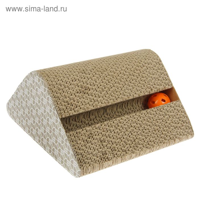 Гофрокогтеточка трёхсторонняя с 2 шариками, большая,28 х 24 х 12,5см, микс
Гофрокогтеточка трёхсторонняя с 2 шариками, большая,28 х 24 х 12,5см, микс