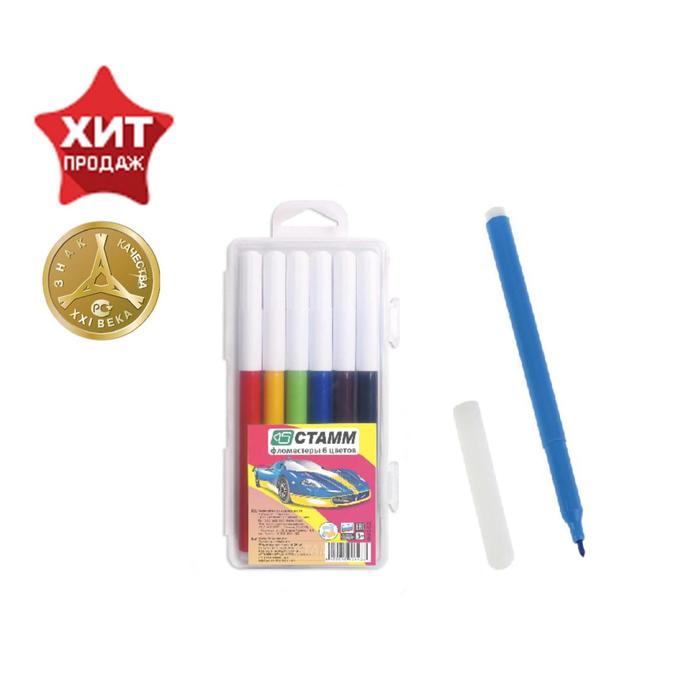 Фломастеры 6 цветов Стамм «Автомобили», смываемые, линия письма 400 м, в пенале, европодвес
Фломастеры 6 цветов Стамм «Автомобили», смываемые, линия письма 400 м, в пенале, европодвес
