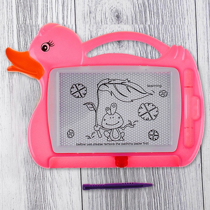 Доска для рисования магнитная «Кря-кря» чёрная крошка, цвета МИКС
Доска для рисования магнитная «Кря-кря» чёрная крошка, цвета МИКС