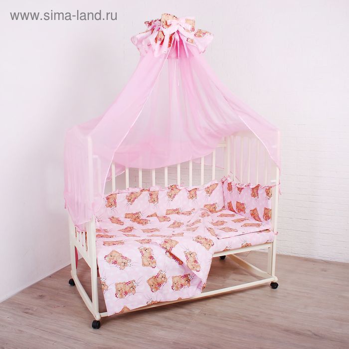 Комплект в кроватку "Спящие мишки" (5 предметов), цвет розовый 515
Комплект в кроватку "Спящие мишки" (5 предметов), цвет розовый 515