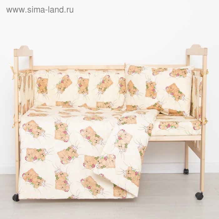 Комплект в кроватку "Спящие мишки" (6 предметов), цвет бежевый 615 синтепон
Комплект в кроватку "Спящие мишки" (6 предметов), цвет бежевый 615 синтепон