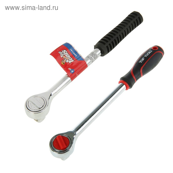 Ключ трещоточный Top Tools, 1/2'', 225 мм
Ключ трещоточный Top Tools, 1/2'', 225 мм