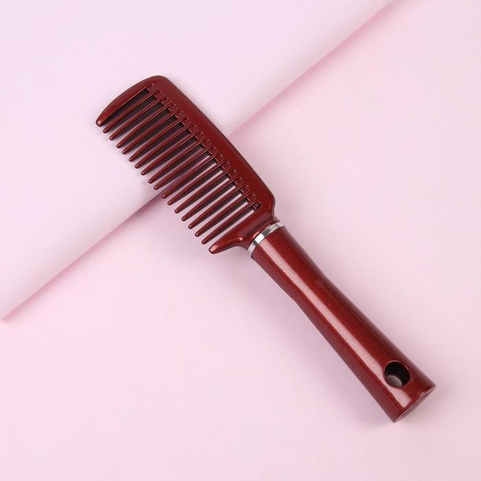 Расчёска, 4,5 × 22 см, цвет бордовый
Расчёска, 4,5 × 22 см, цвет бордовый