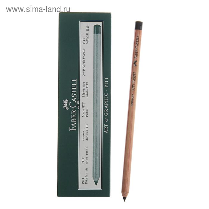 Пастель сухая художественная в карандаше Faber-Castell PITT® 199, 4.3 мм, чёрная
Пастель сухая художественная в карандаше Faber-Castell PITT® 199, 4.3 мм, чёрная