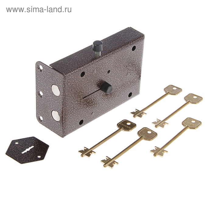фото Замок накладной "сенат", згс 4 (242), 5 ключей