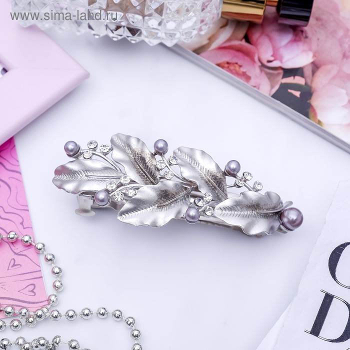 Заколка-автомат для волос "Пастель" 9 см листочки
Заколка-автомат для волос "Пастель" 9 см листочки